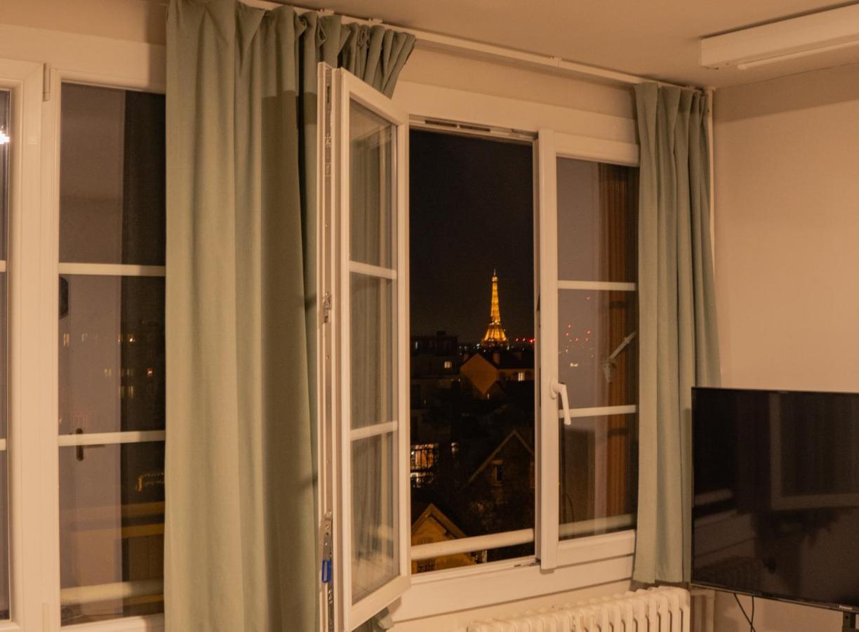 이씨레물리노 Joli T2 Proche Du Metro Avec Vue Tour Eiffel 아파트 외부 사진
